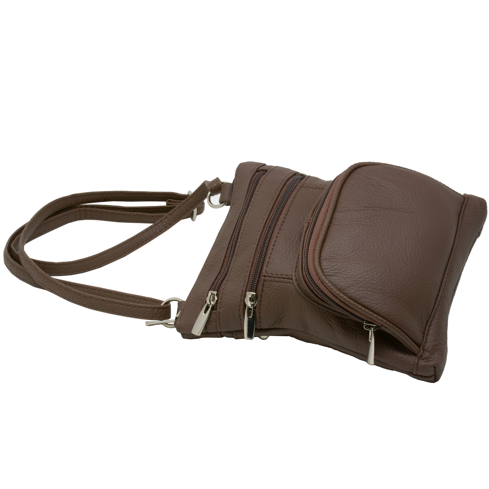 Leather Shoulder Bag Handbag Purse Cross Body Organizer Wallet Multi